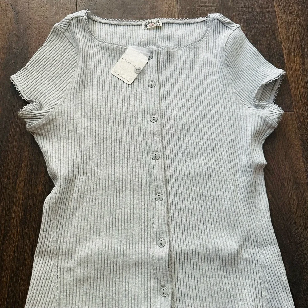 NWT Free People Most Wanted Cardi | Medium | Light Heather - Picture 8 of 8